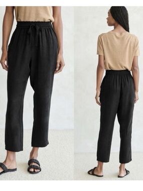 ☀️3/$25 Jenni Kayne Rio Trouser Pants Black no drawstring large